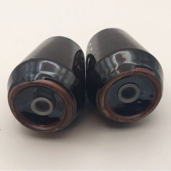 Vintage Redware Rooster Moriage 4-Piece Set 2-Shakers Coffee Pot & Lid Japan MCM - Picture 12 of 12